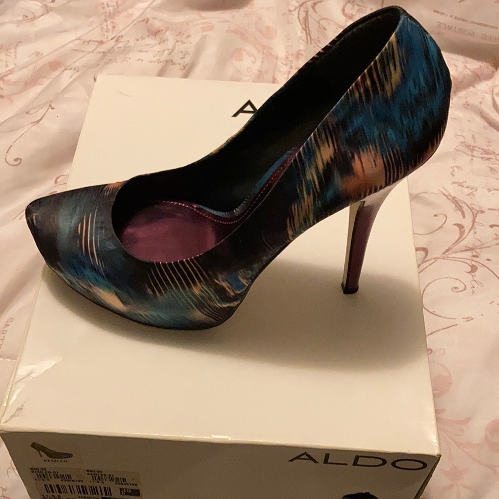 Aldo multi colored heels.